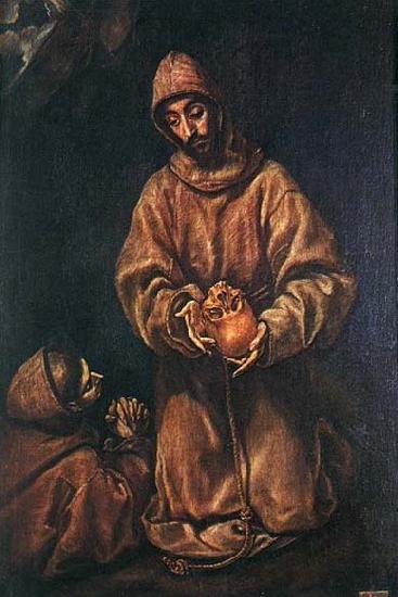GRECO, El St Francis and Brother Rufus oil painting picture